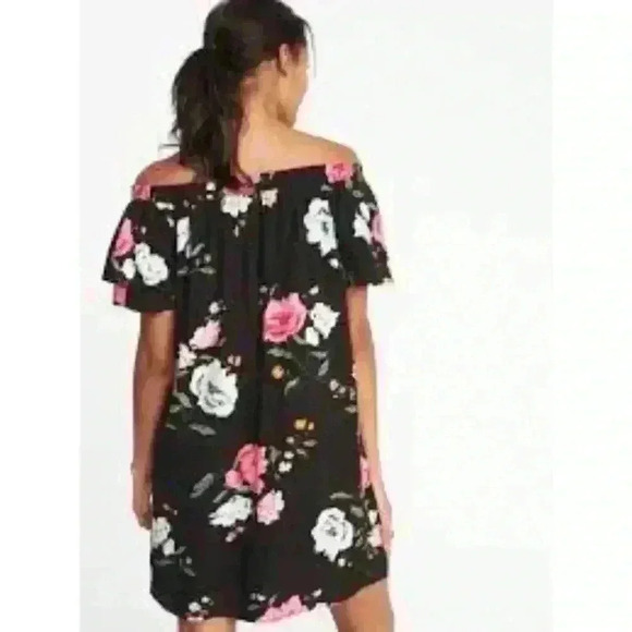 Old Navy Off-Shoulder Ruffle Sleeve Floral Dress Woman's Size XL - Picture 3 of 6